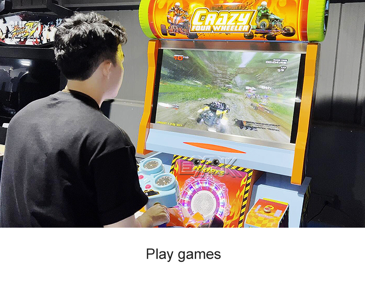 New design Simulator Arcade Crazy Four Wheel Car Racing Game Machine Video Driving Car Machine details