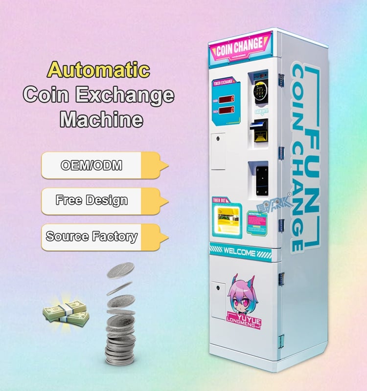 Coin Changer Machine Wholesale Automatic Bill Exchange Arcade Game Token Coin Change Machine details
