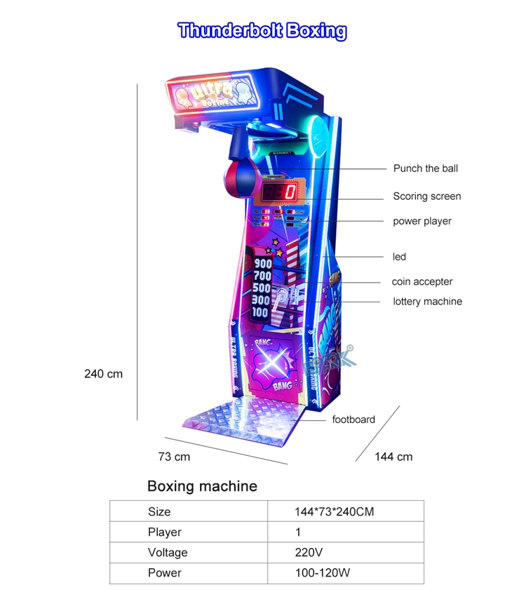 New Coin Operated Sports Arcade Boxing Game Machine Big Boxing Punching Fire Boxing Machine supplier