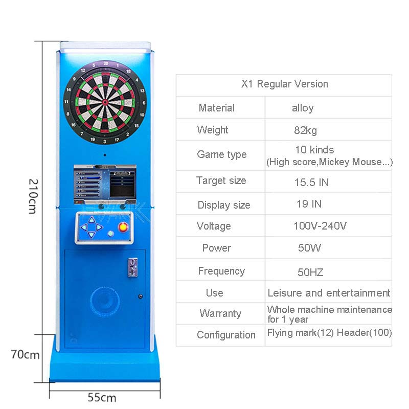 Luxury Electronic Coin Operated Dart Game Machine for Multi Players in Club details