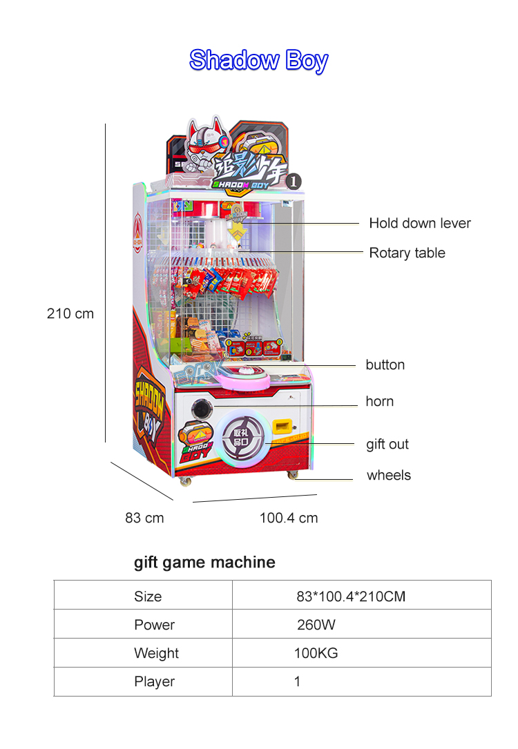 Coin Operated Arcade Game Machine Automatic Toy Claw Crane Machine manufacture