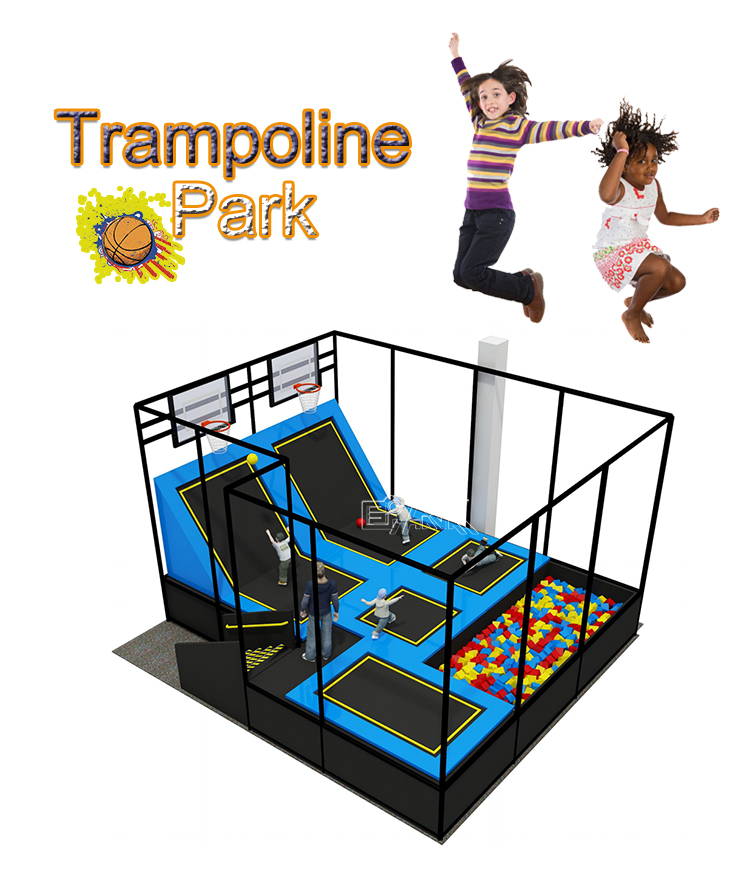 China Manufacturer Custom Children Commercial Playground Indoor Adult Adventure Pak Trampoline Park supplier