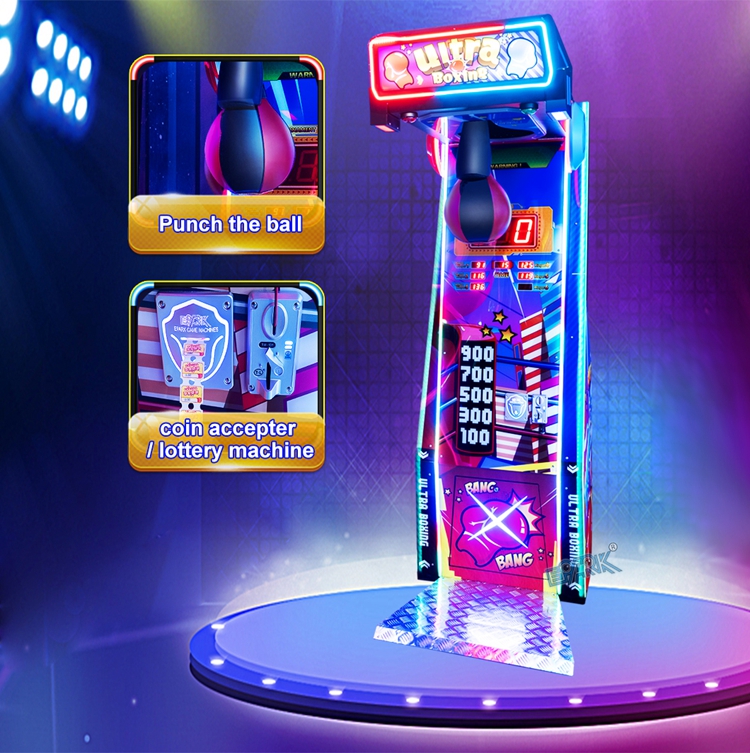 New Coin Operated Sports Arcade Boxing Game Machine Big Boxing Punching Fire Boxing Machine supplier