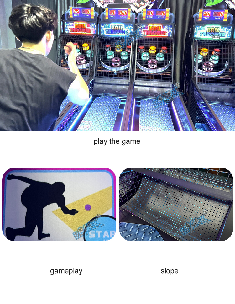 Coin Operated Bowling Game Machine 3 Players Bowling Arcade Game Crazy Bowling Simulator Kid Indoor For Game Central details