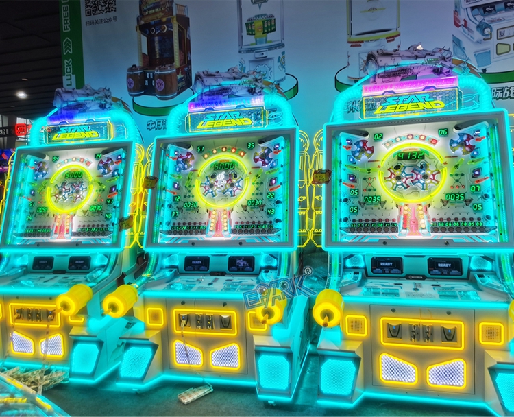 Indoor Amusement Park Arcade Game Coin Pusher Machine Star Legend Ball Machine factory