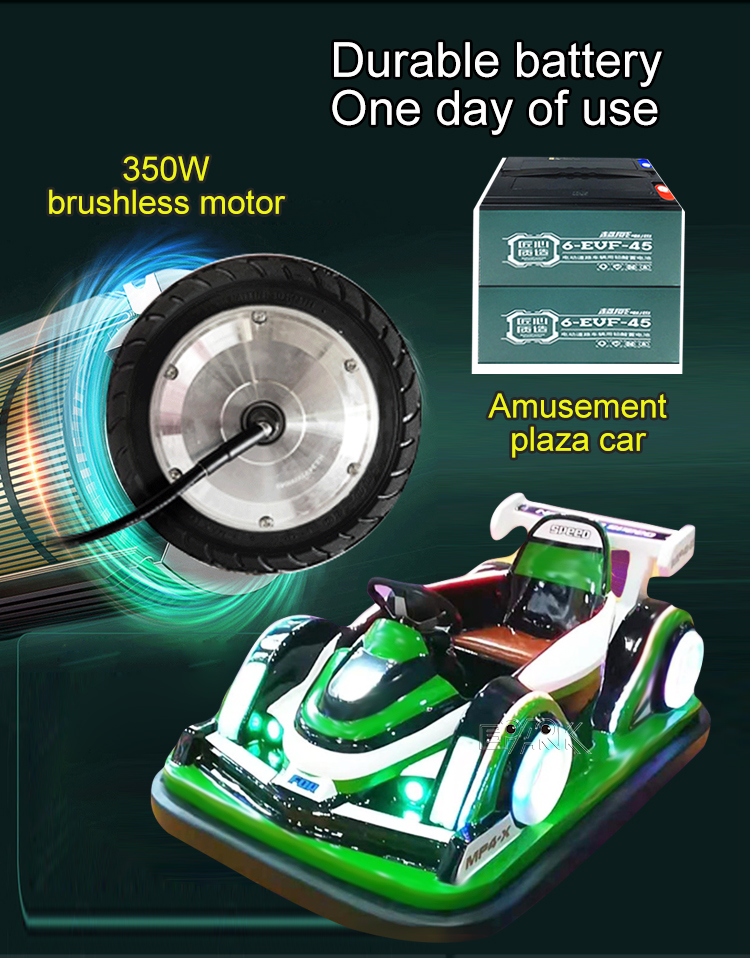 Outdoor Entertainment Amusement Park Ride Battery Bumper Car Music Remote Control Electrical Drift Car details
