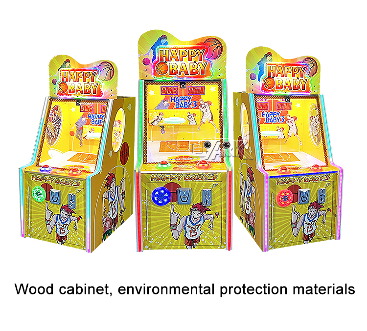 Coin Pusher Gaming Machine Happy Baby 3 Arcade Basketball Game Machine supplier