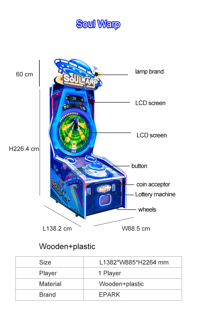 Coin Coperated Arcade Redemption Lottery Ticket Redemption Round Video Game Machine manufacture