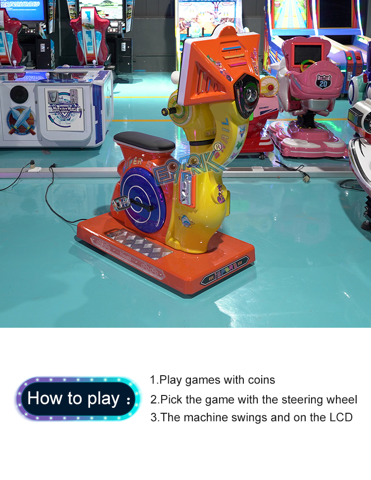 Kids Bicycle Amusement Kiddie Ride Speed Bike Coin Operated Indoor Arcade Video Kids Game Machine supplier