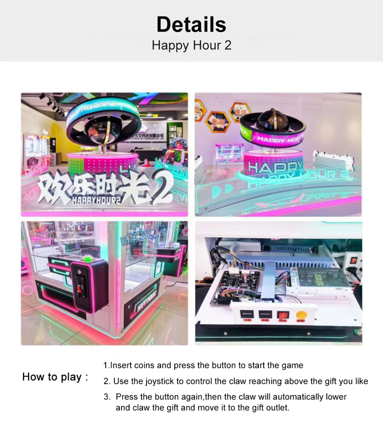 Doll Machine Commercial Gift 4 People Coin Operated Catching Candy Machine Claw Crane Machine factory
