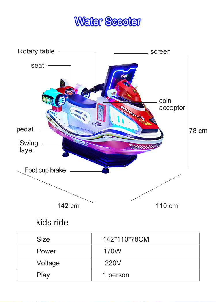 Popular Playground Shopping Mall Coin Operated Kiddie Rides Car Game Machine For Sale details