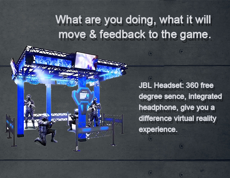 VR Shooting Game Virtual Reality Multiplayer Online Game Zombie Shooter VR Escape Room For Theme Park supplier