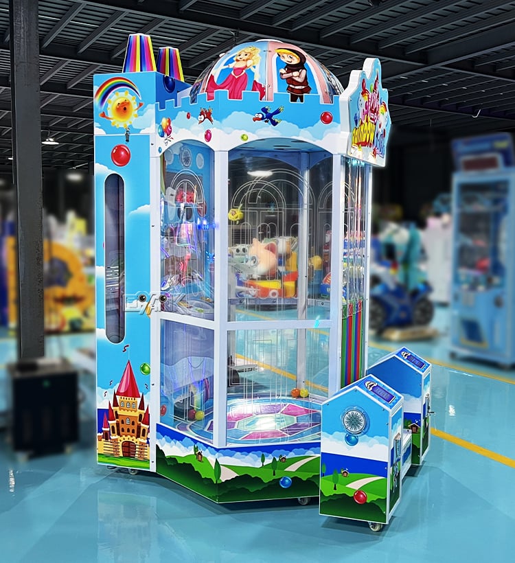 Coin Operated Rainbow Castle Ticket Prize Arcade Redemption Lottery Game Machine supplier