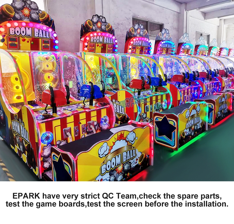 Arcade Game Machine Redemption Ticket Coin Operated Boom Ball Amusement Game Machine factory