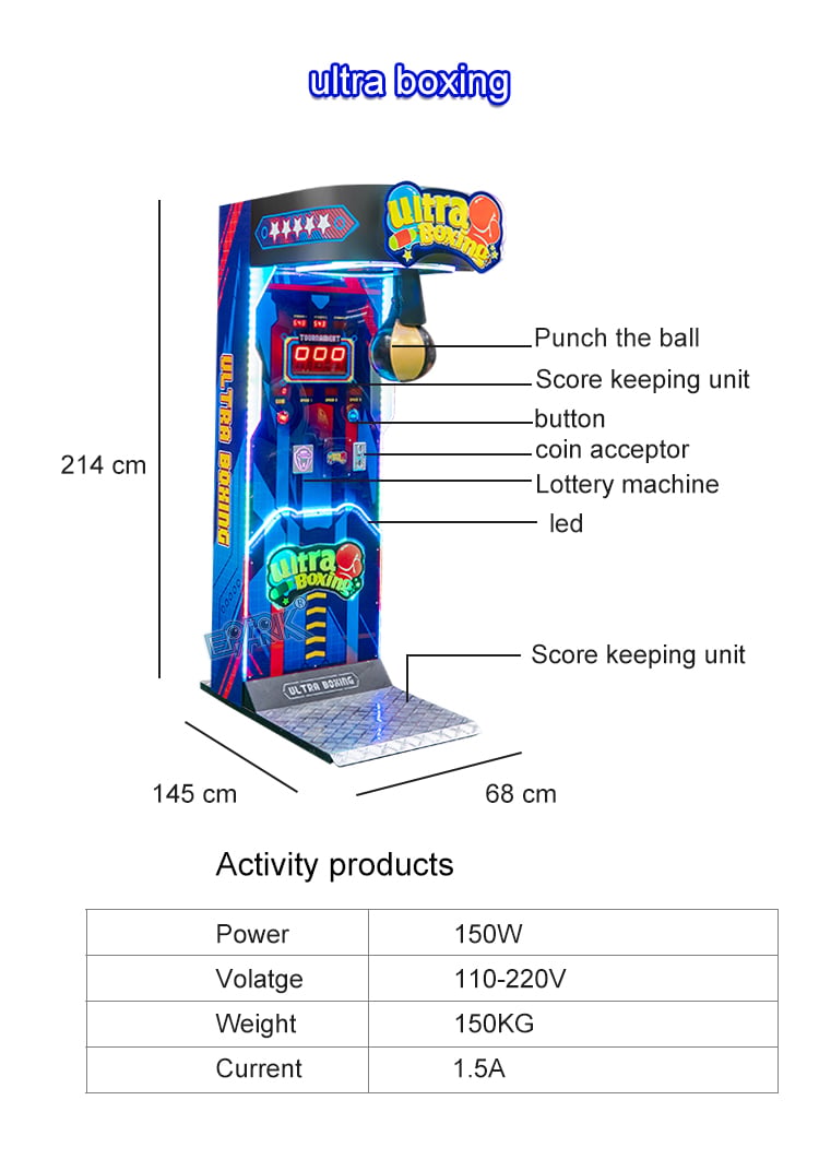 Coin Operated Arcade Boxing Machine Punch Machine details