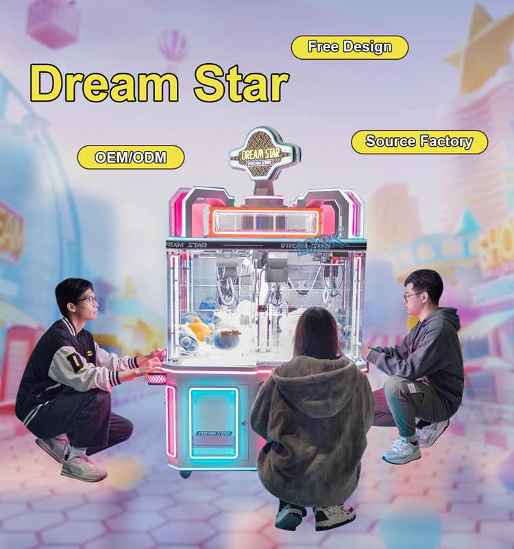Factory Plush Doll Crane 4 Players Toy Machine Playground Game Center Coin Operated Arcade Crane Claw Machine For Sale supplier