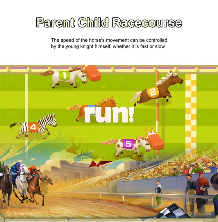 Amusement Park Equipment 2 Players Coin Operated Arcade Horse Racing Game Machine manufacture
