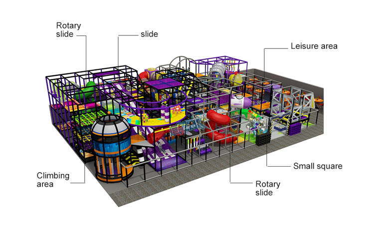 Children Play Ground Baby Park Home Tube Slide Playground Equipment Indoor Playhouse Soft Playground factory