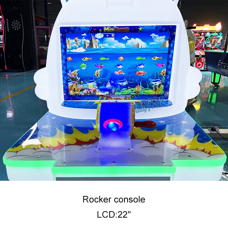 Coin Operated Fish Simulator Video Games Children Fishing Game Machine supplier