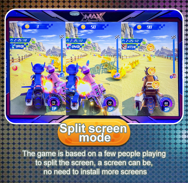 3 Players Motorcycle Racing Simulator Arcade Machine Coin Operated Kids Video Game Machine Car Driving Simulator supplier