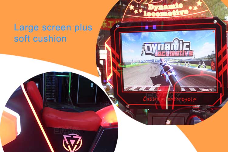 Coin Operated Game Dynamic Motorcycle Coined Children's Indoor Motorcycle Game Machine supplier