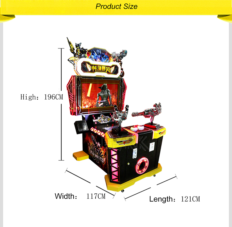 Gun Shooting Game Machine Kids Pusher Arcade Shooting Game Machine Coin Operated Games Gun Shoot Machine factory