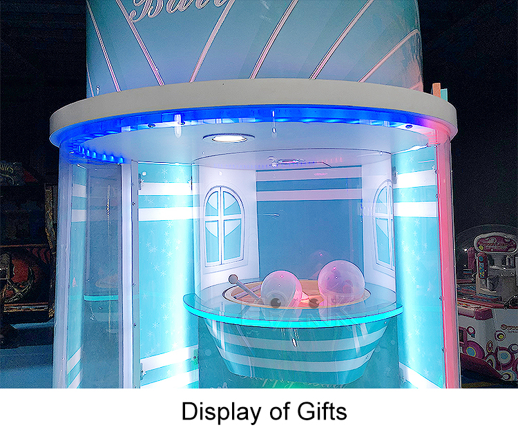 Amusement Park Coin Pusher Coin Operated Game Machine Happy Ball Capsule Gashapon Vending Machine manufacture