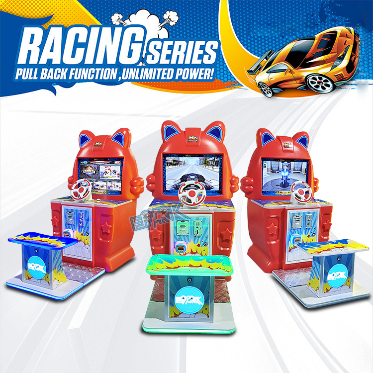 Coin Operated Racing Game Machine Kids Stand Driving Car Arcade Video Game Machine manufacture
