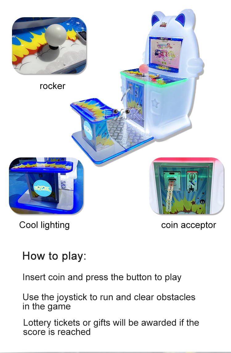 Indoor Mini Game Temple Run Arcade Games Coin Operated Subway Parkour Kids arcade Game Machines manufacture