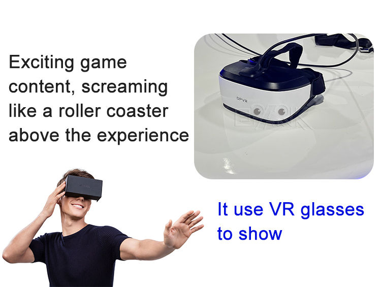 VR Arcade Game Machine Virtual Reality Roller Coaster Motion Simulator For VR Theme Park manufacture