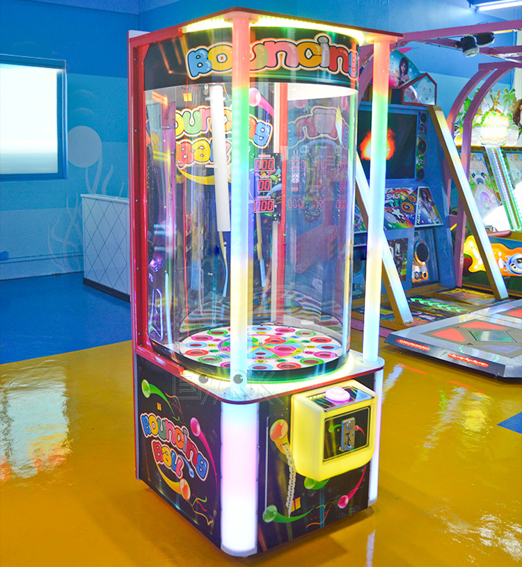 Coin Operated Bouncing Ball Redemption Arcade Lottery Game Machine factory