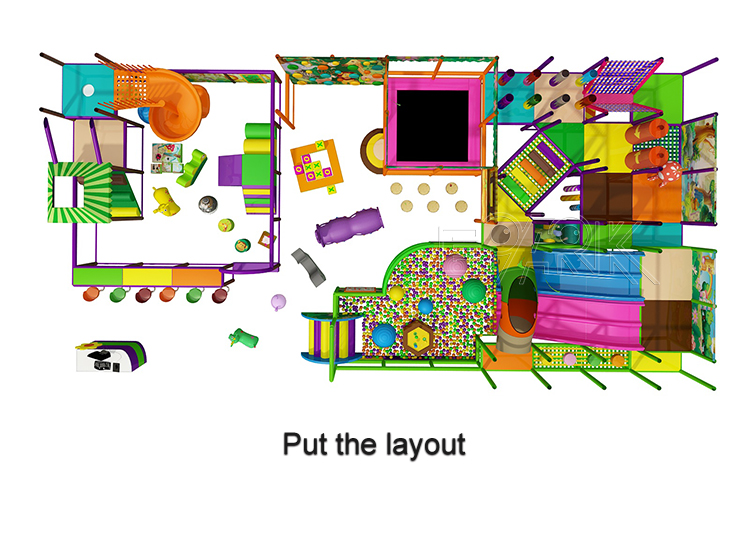 Soft Indoor Play Equipment Kid Large Indoor Kids Playground Equipment For Kids Manufacturer With Slide And Ball Pool manufacture