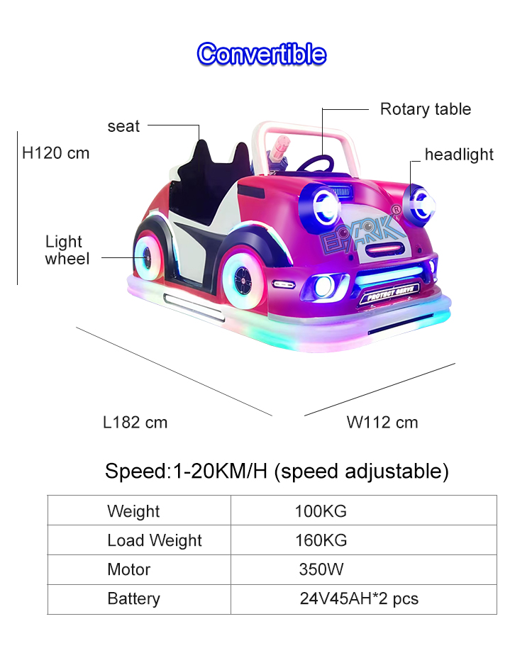 Amusement Equipment Of Plaza Battery Electric Ride On Car Mini Kids Bumper Car factory