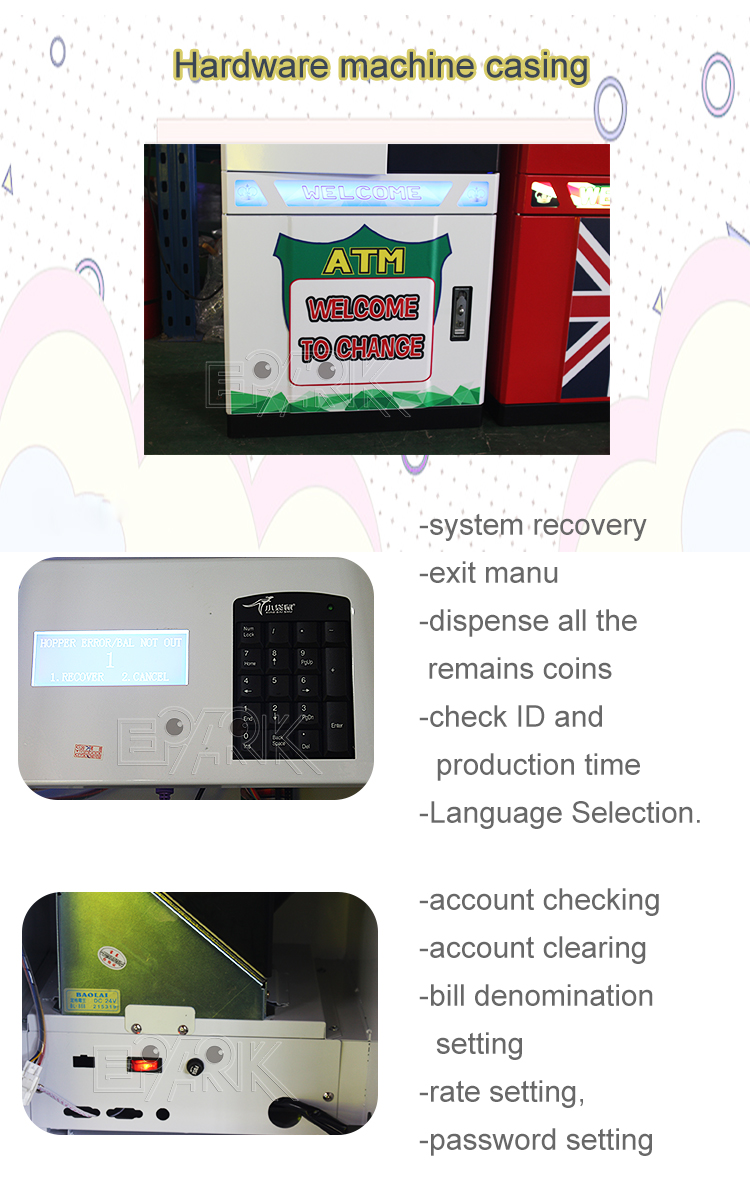 Coin Exchange Machines Customized Automatic Coin Change Machine Money Changer For Vending Machine For Sale factory