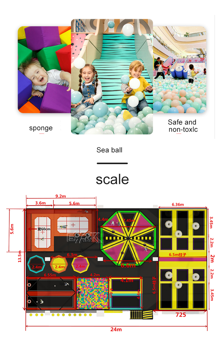 Trampolin Para NiñOs Kids Bungee Trampoline Park details