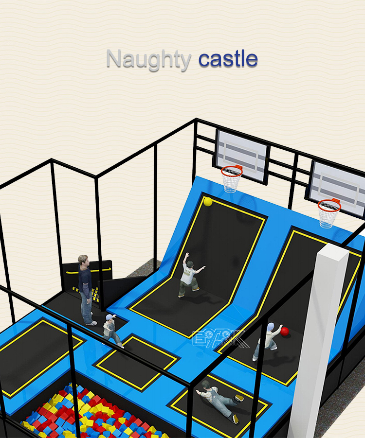 China Manufacturer Custom Children Commercial Playground Indoor Adult Adventure Pak Trampoline Park supplier