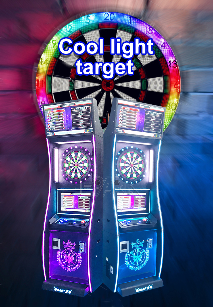Luxury Dart Game Machine Indoor Sports Coin Operated Electric Darts Machine factory