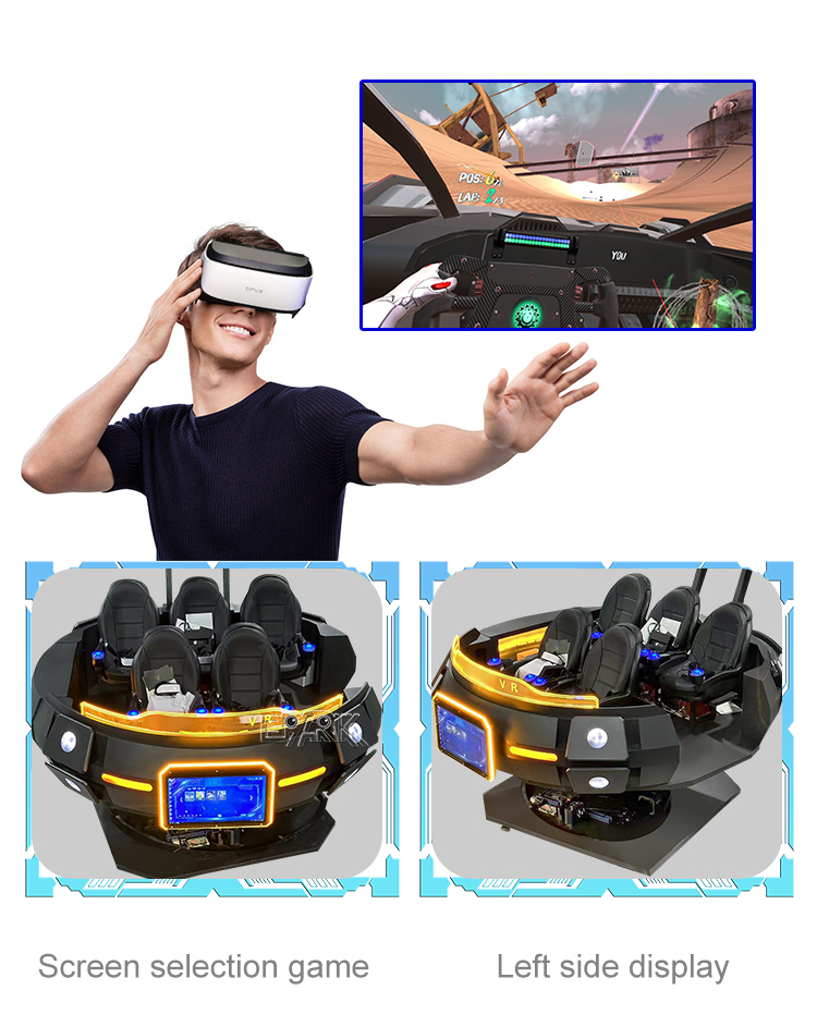 360 VR Simulator 360 Degree Rotating Chair VR Machine 9D Virtual Reality Simulator 5 Seats VR Magic UFO factory