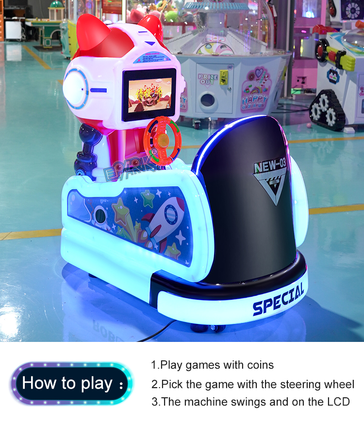 Coin Operated Plastic Kids Riding Arcades Game Machine Kiddie Ride Wholesale Arcade Games details