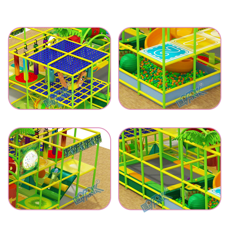 Softplay Playground 6x2x2.4, Indoor Softplay Naughty Castle factory