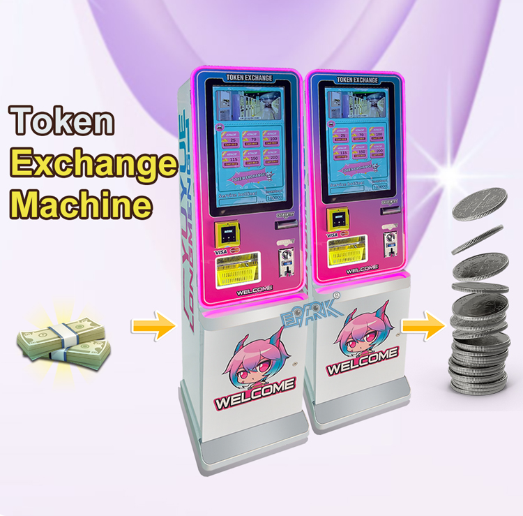 Mini Small Cash Bill Exchange To Coin Token Exhcanger Machine For Amusement Claw Crane Game Dispenser supplier