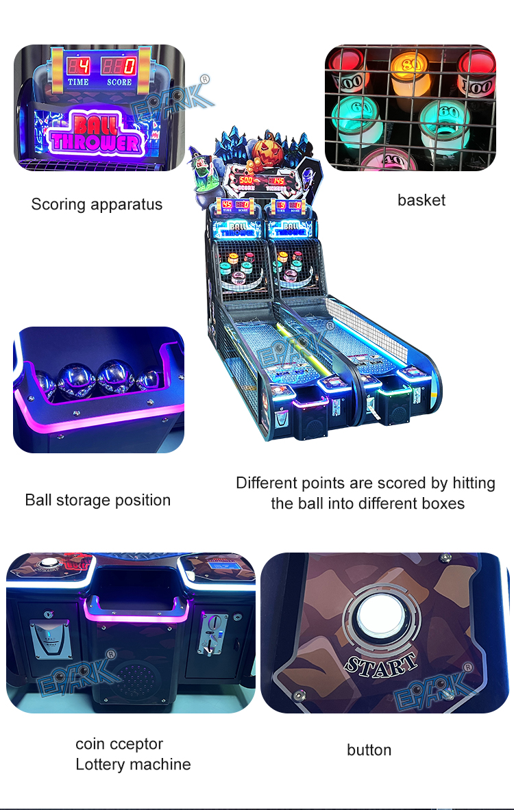 Coin Operated Indoor Sports Simulator Bowling Double Player Sports Entertainment Game Machine Redemption Game Machine details