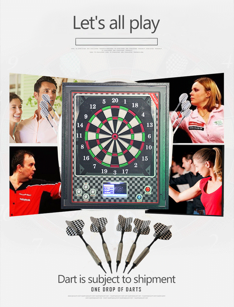 Mini Led Board Dart Arcade Game Wooden Cabinet Coin Operated Dart Machine For Sale details