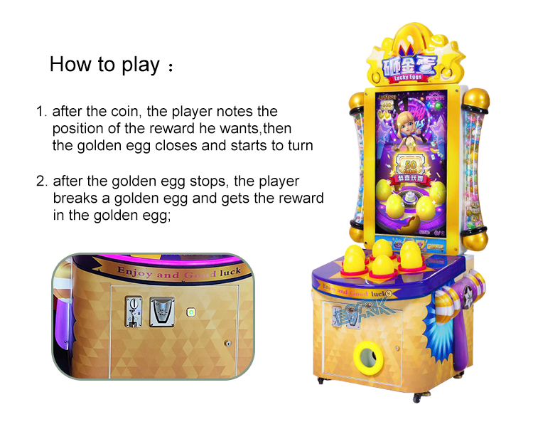 Popular Redemption Tickets Machine Smashing Eggs For Amusement Game Center manufacture
