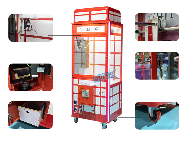 Coin Operated Plush Toy Vending Machine Maquina De Garras Arcade Claw Machine supplier