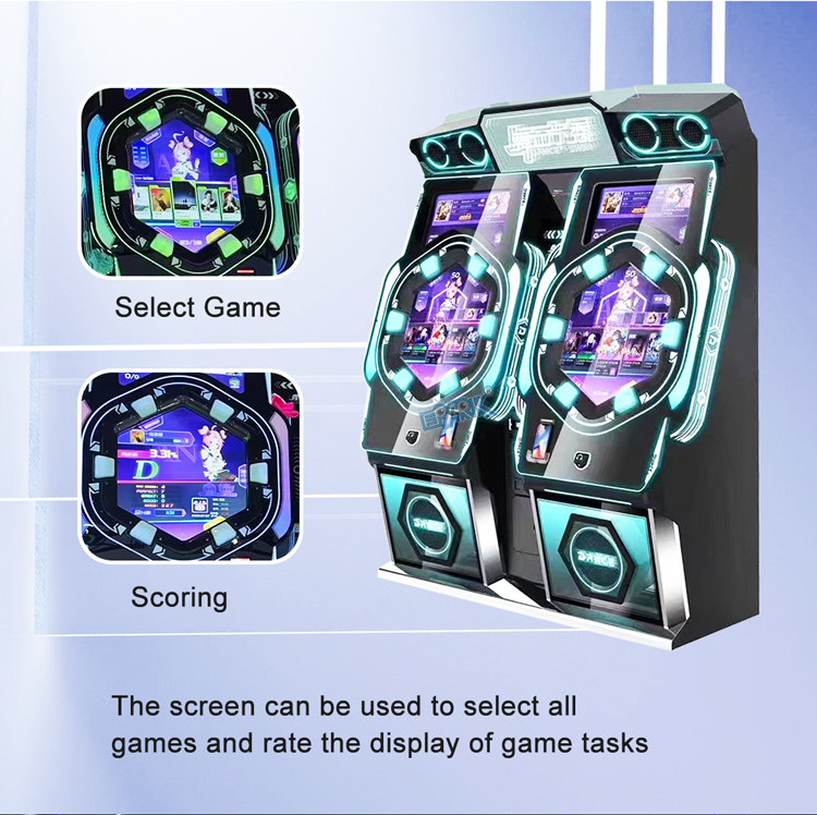 Hot Sale Coin Operated Amusement Dance Central Dancing Video Game Machine For Shopping Mall factory