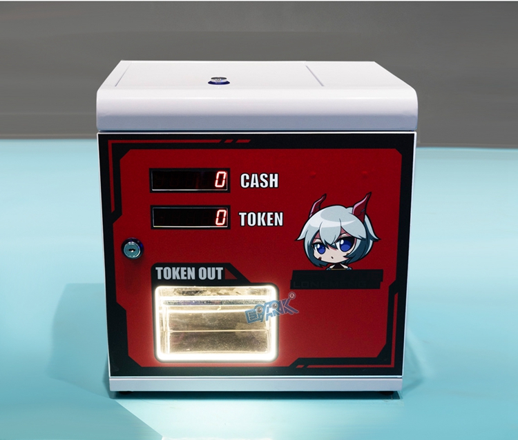 Mini Small Cash Bill Exchange To Coin Token Exhcanger Machine For Amusement Claw Crane Game Dispenser details