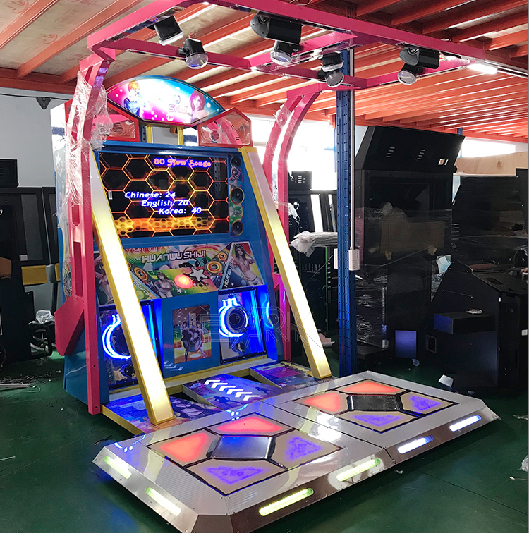 Hot Sale Coin Operated Arcade Dance Arcade Dancing Game Machine Dance Machine For Sale factory