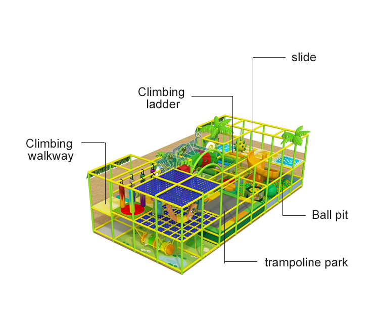 Softplay Playground 6x2x2.4, Indoor Softplay Naughty Castle supplier