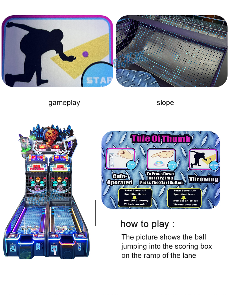Coin Operated Indoor Sports Simulator Bowling Double Player Sports Entertainment Game Machine Redemption Game Machine factory